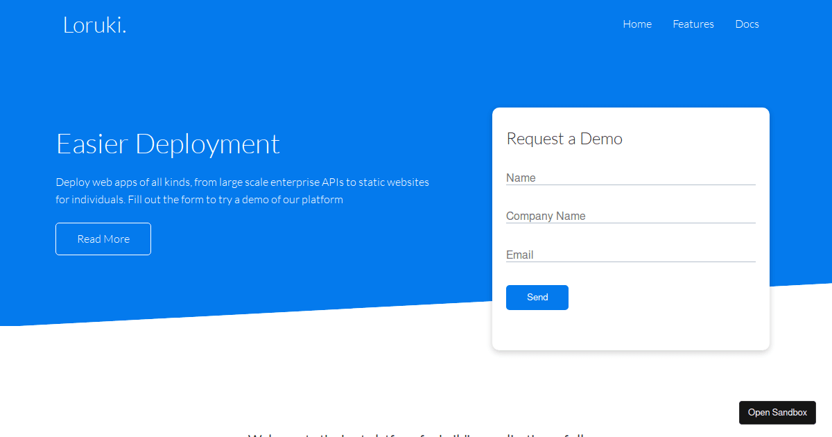 Loruki Html CSS - Codesandbox