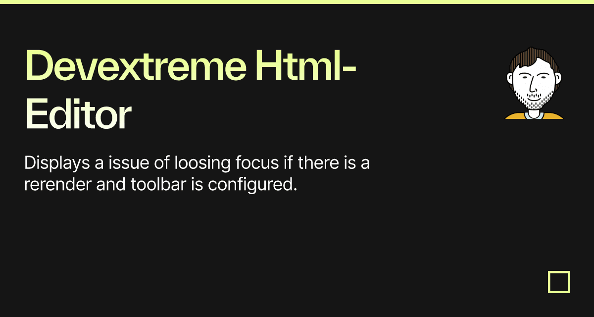 devextreme html editor documentation