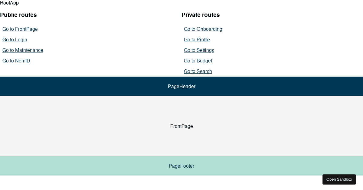 Router Refactor example 3 - Codesandbox