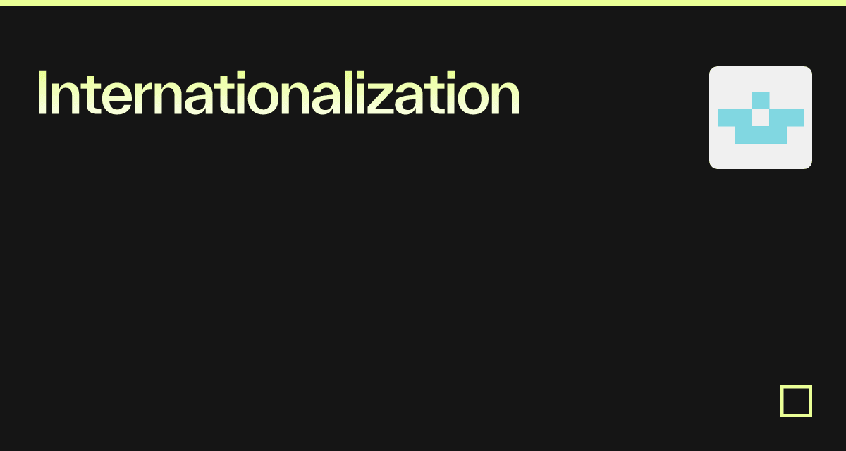 Internationalization - Codesandbox