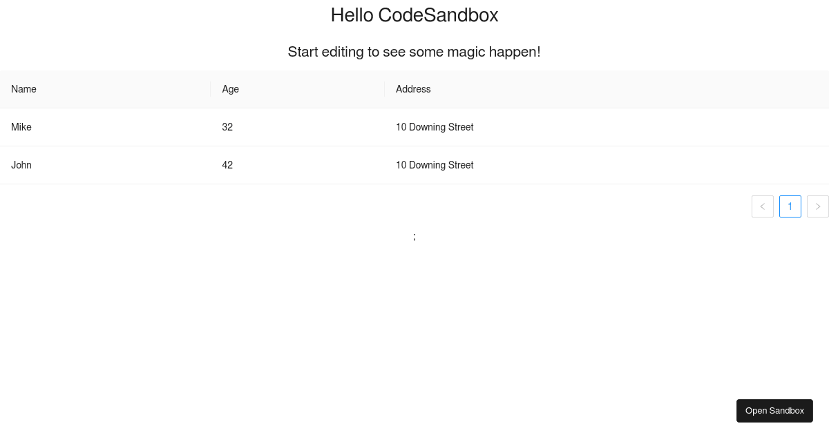 antd table excel (forked) - Codesandbox