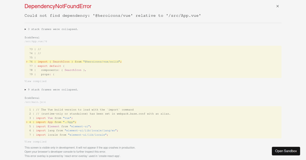 Element ui table forked codesandbox