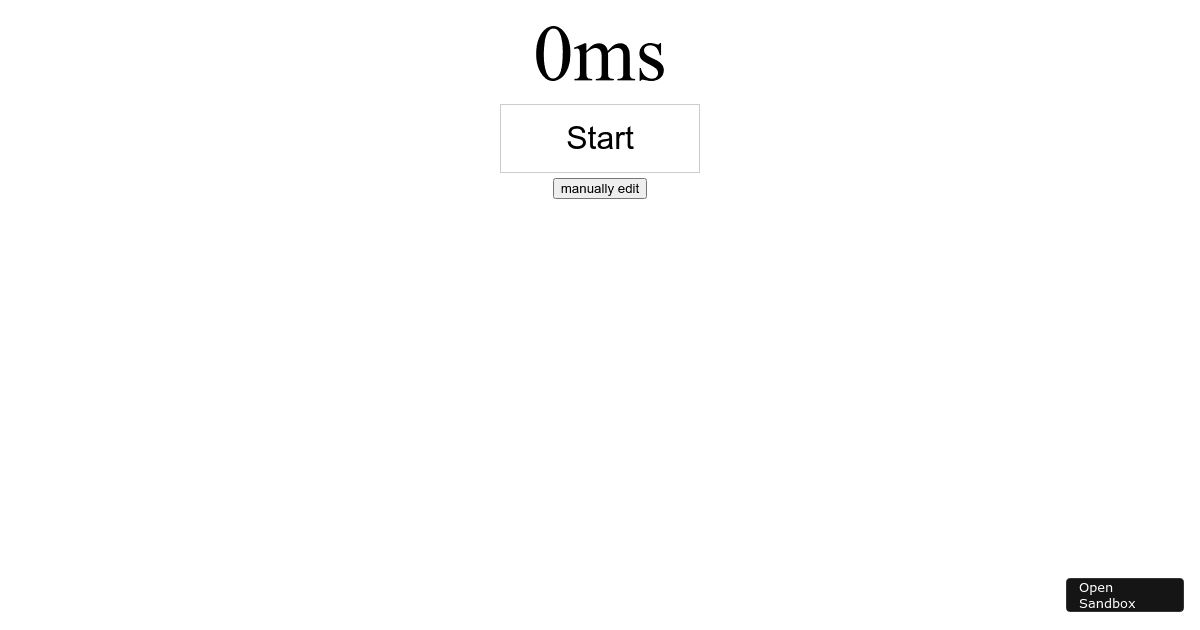 Speedrun Timer (forked) - Codesandbox
