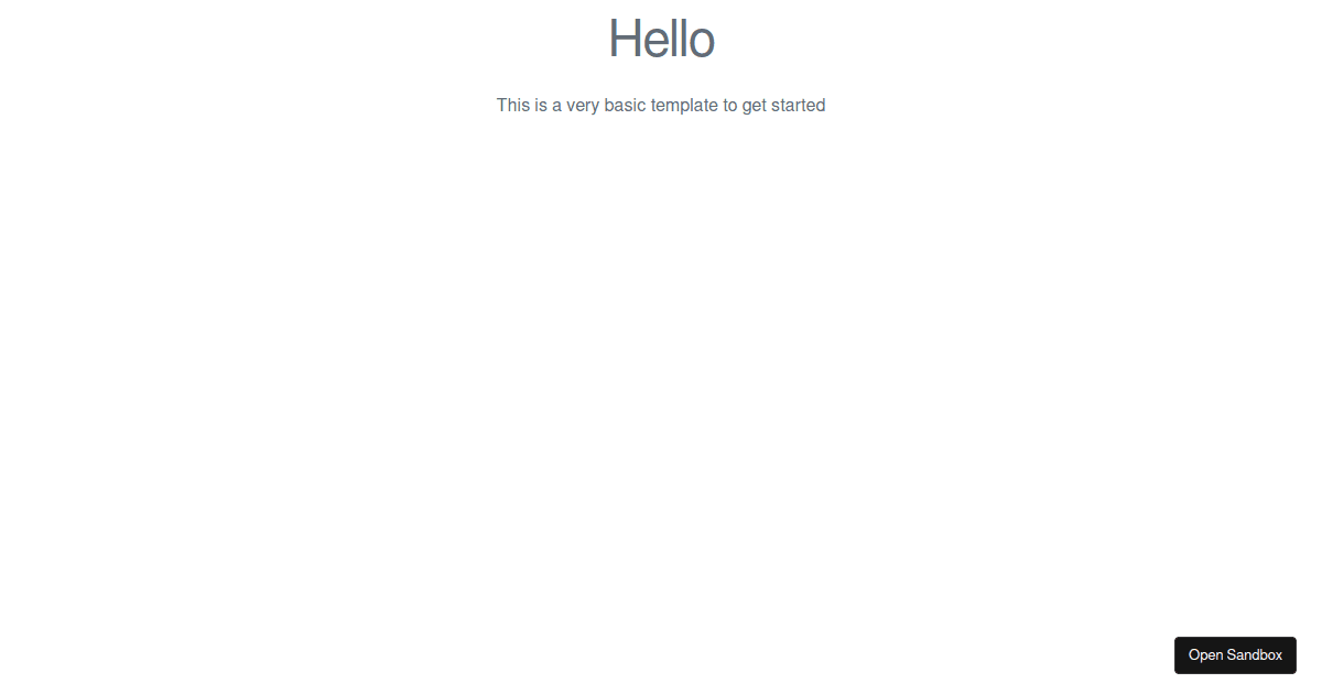 starter-template - Codesandbox