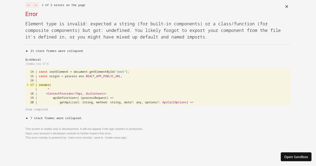 uui - Codesandbox