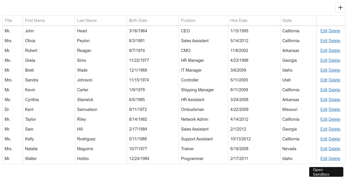 Popup Editing - DevExtreme Data Grid (forked) - Codesandbox