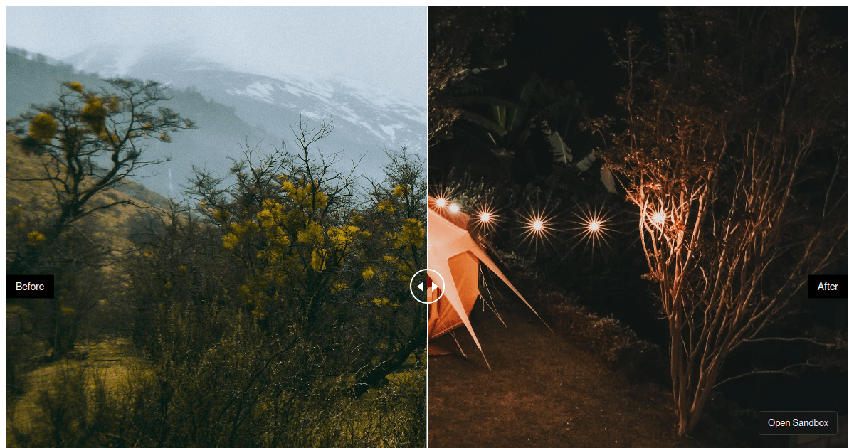 image comparison - Codesandbox