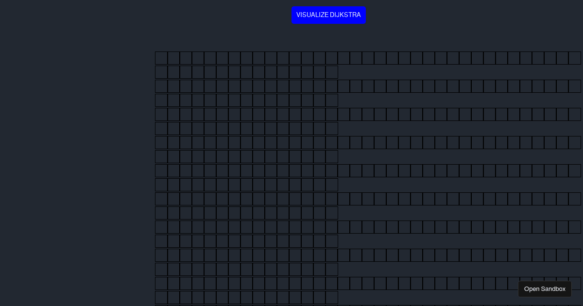 pathfindingvisualizer - Codesandbox