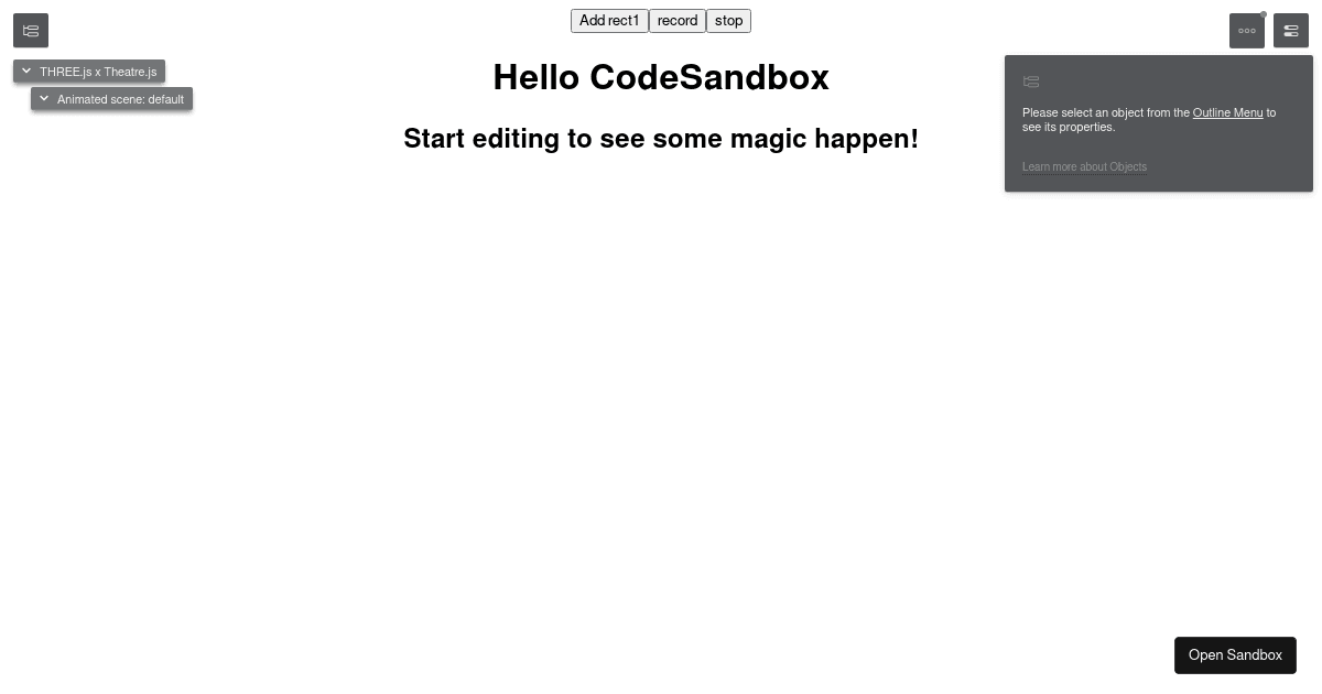 fabrictheatre - Codesandbox