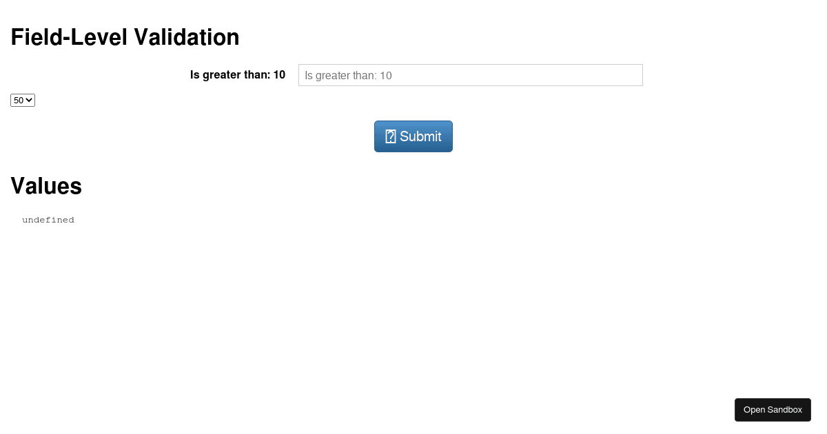 Redux Form - Field-Level Validation - Codesandbox