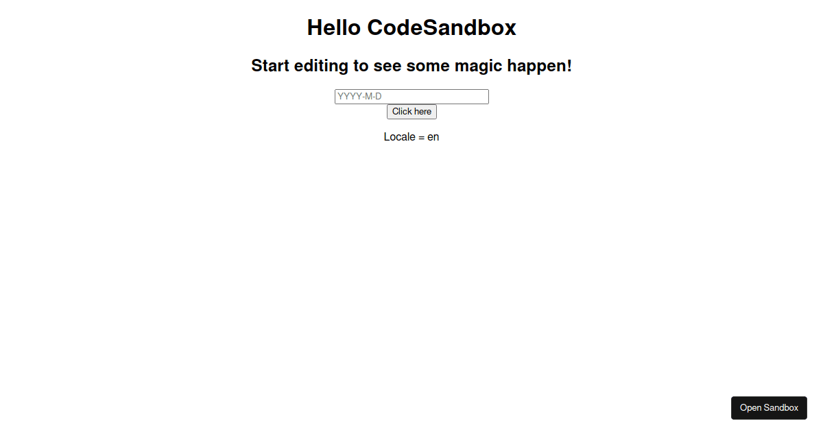 Date fns Codesandbox date-fns-codesandbox