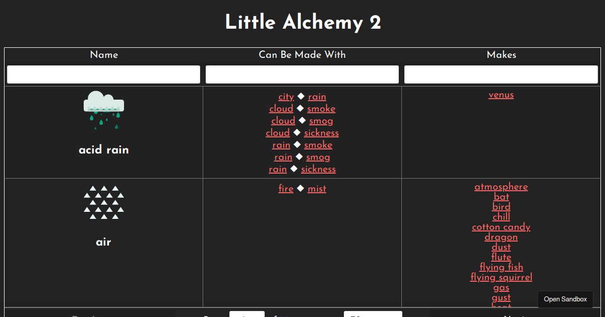 How to make acid rain - Little Alchemy 2 Official Hints and Cheats