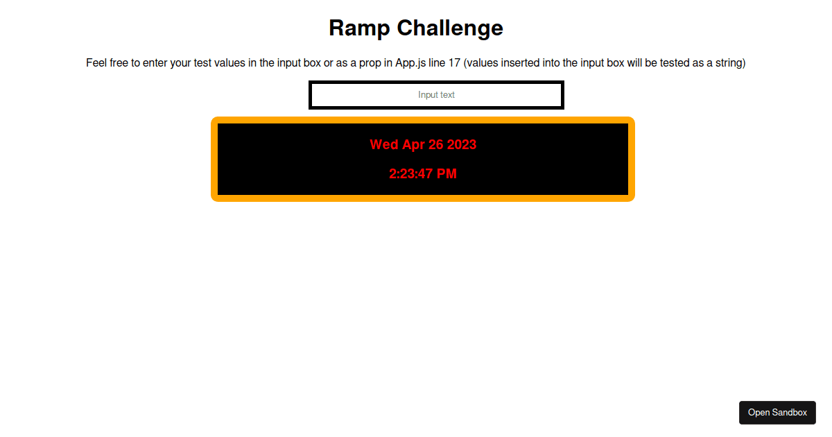 Ms Word Ramp Code Ramp Challenge - Codesandbox