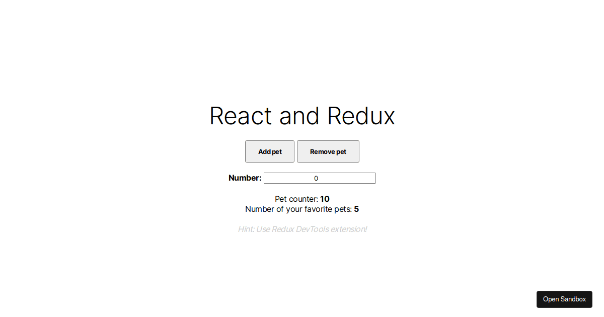 🐈 Redux Pet Store - Codesandbox