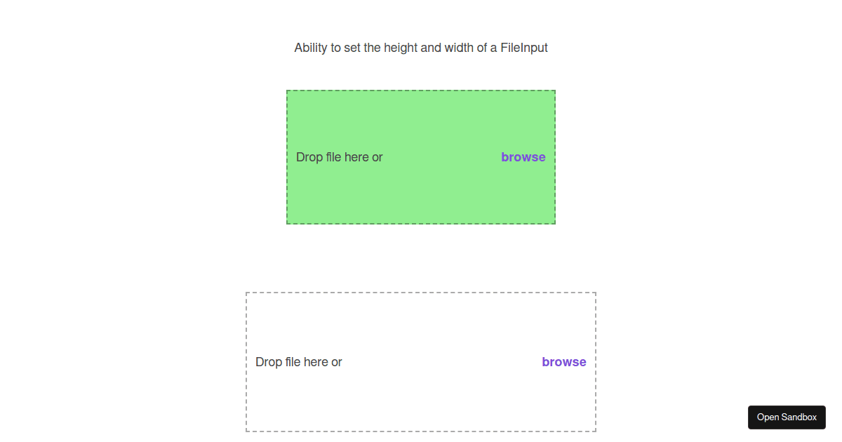 fileinputsize Codesandbox