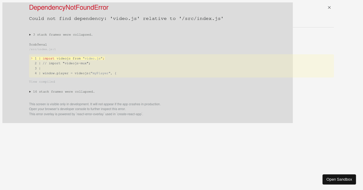 videojs-mux (forked) - Codesandbox