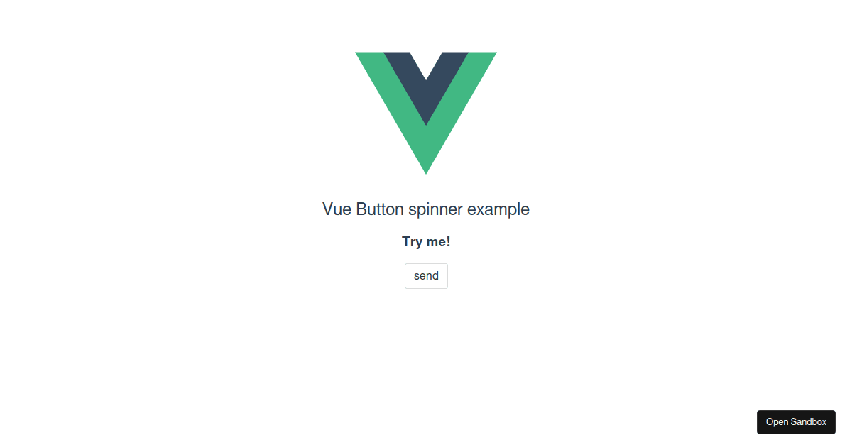 Vue Button Spinner Example (forked) - Codesandbox