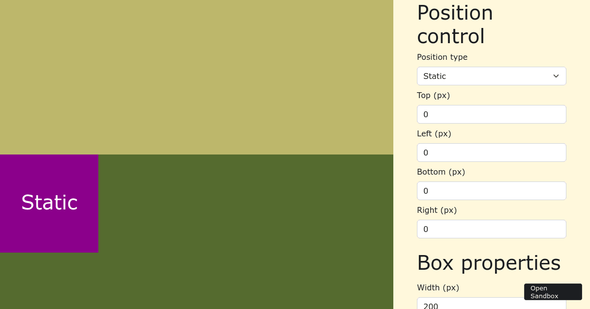 static - Codesandbox