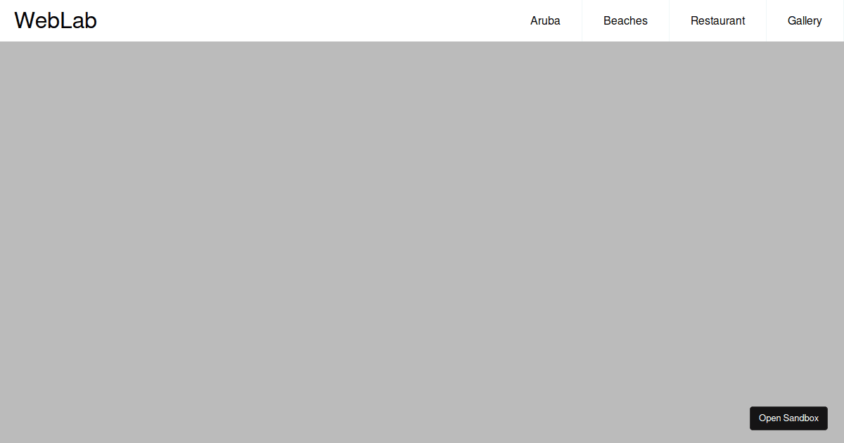 Responsive Menu - Codesandbox