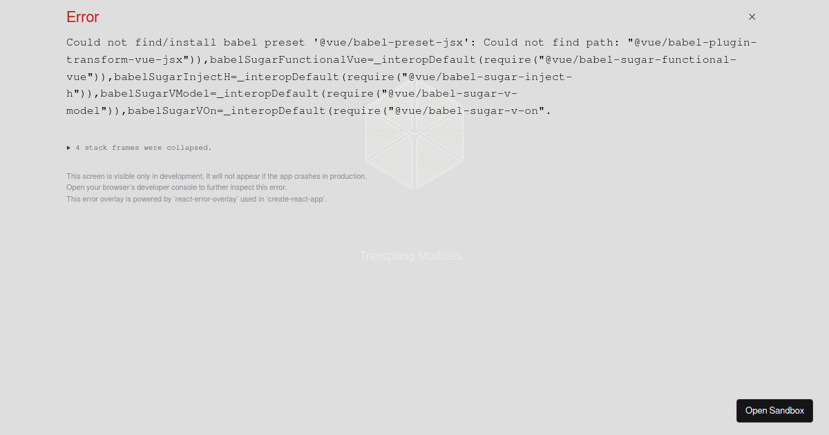 vue jsx template Codesandbox vue jsx template Codesandbox