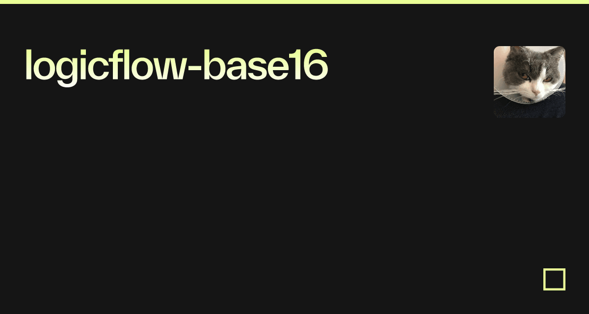 logicflow-base16 - Codesandbox