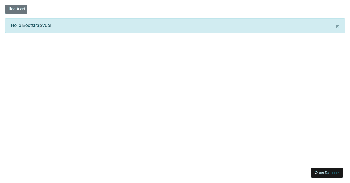 BootstrapVue Starter Project - Codesandbox