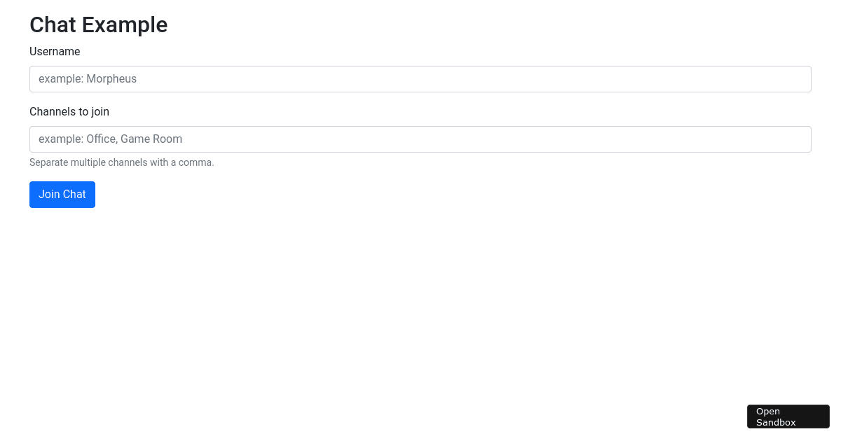 React-Chat - Codesandbox