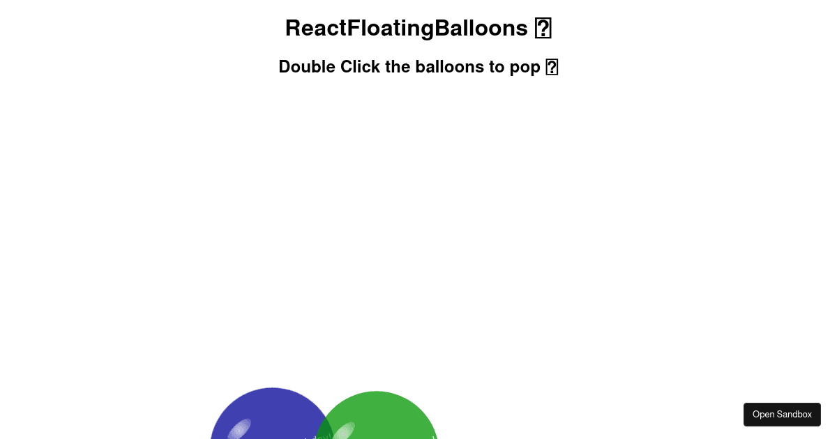 react-floating-balloons-basic-example (forked) - Codesandbox