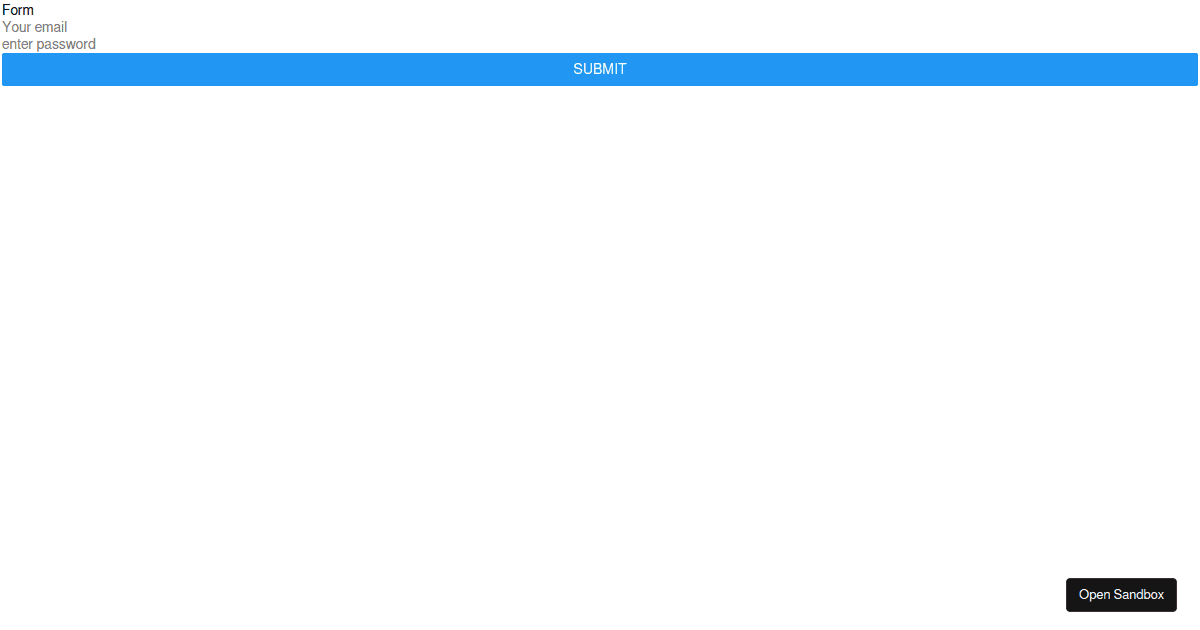 react native validator form - Codesandbox