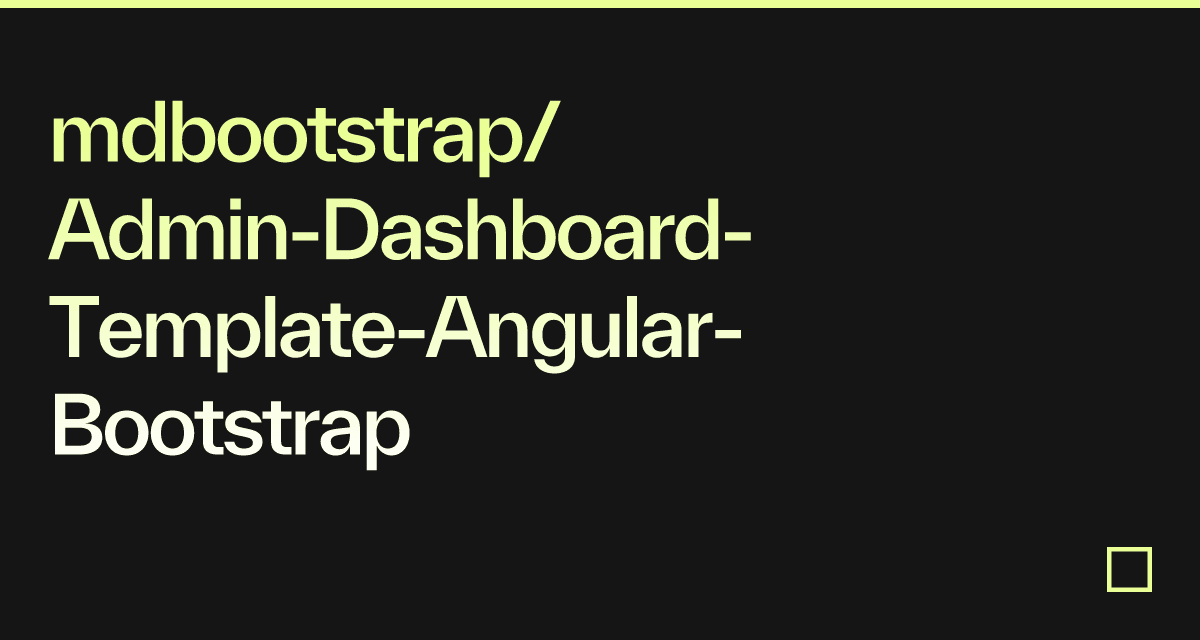 Mdbootstrap/Admin-Dashboard-Template-Angular-Bootstrap - Codesandbox