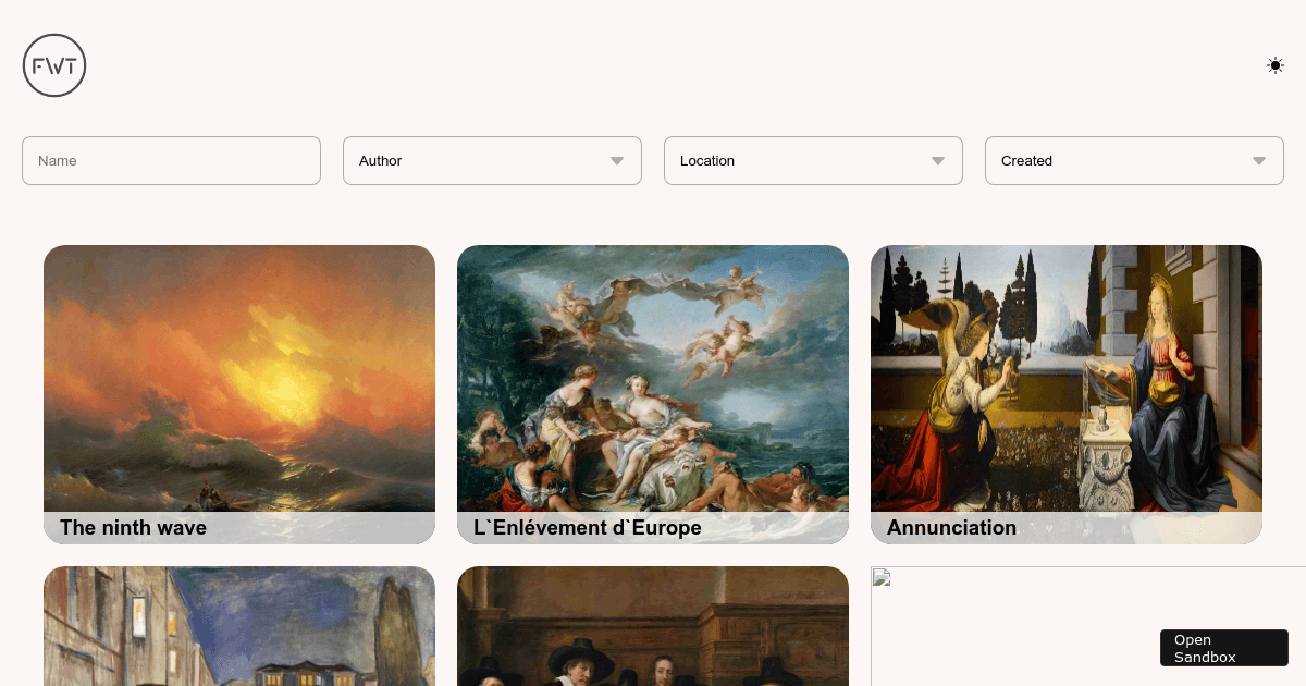 gallery - Codesandbox