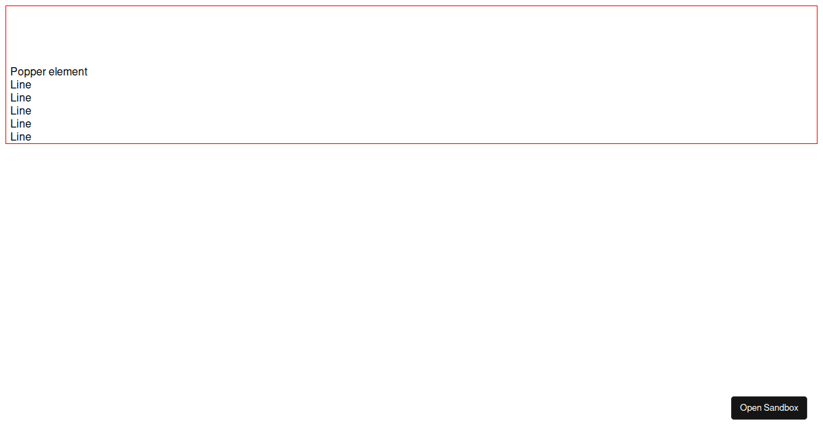 React Popper - Codesandbox