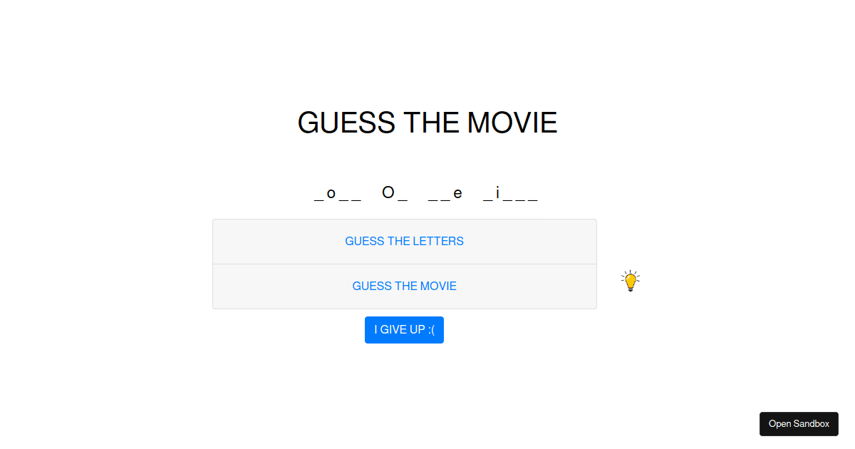 Guess-Movie - Codesandbox