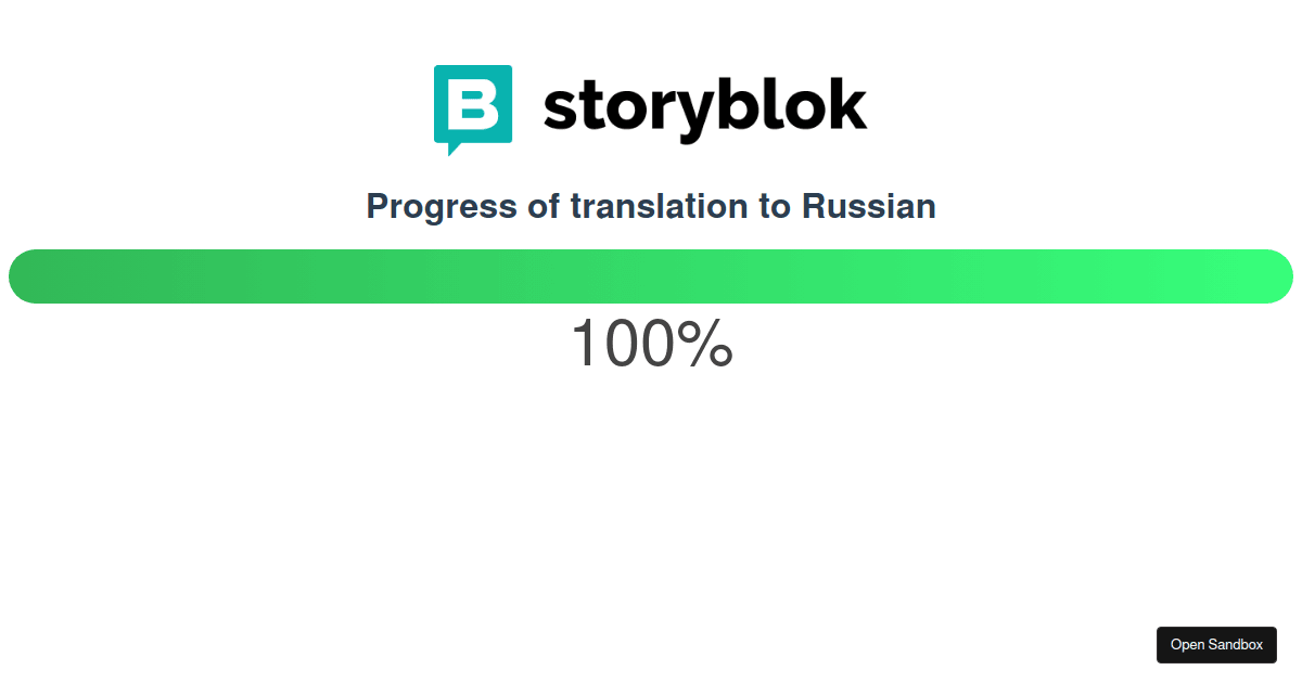 storyblock tanslate to russian progress - Codesandbox