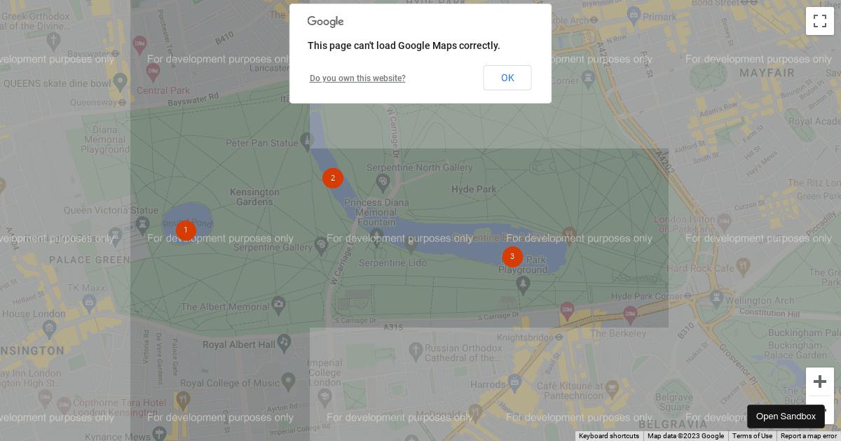 google-map-react markers hover and click example (forked) - Codesandbox