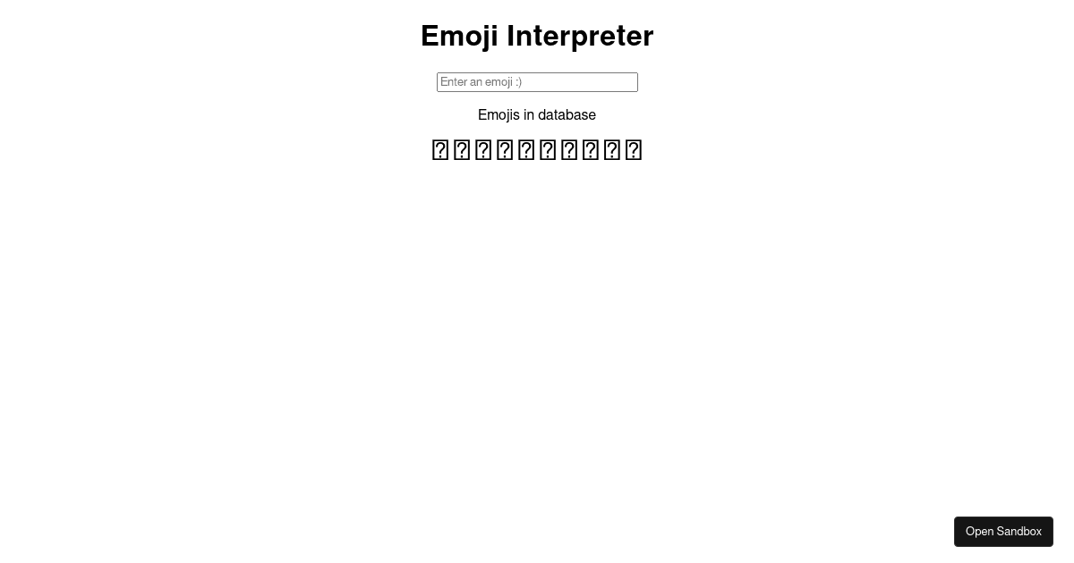 emoji-interpreter - Codesandbox