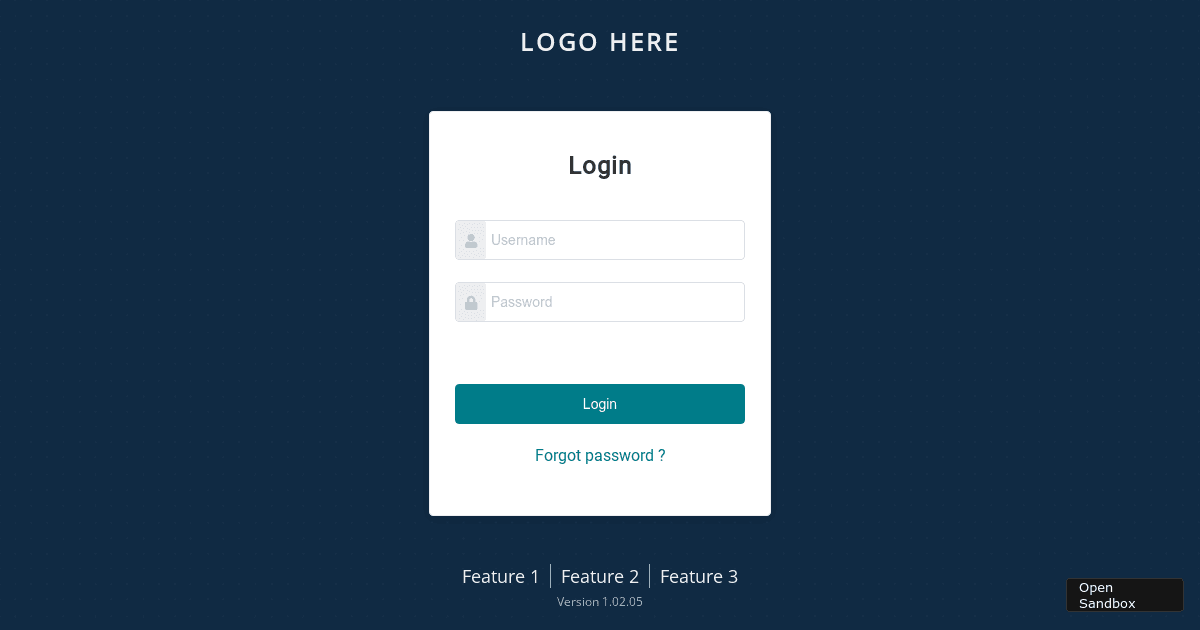 Element UI login page (forked) - Codesandbox