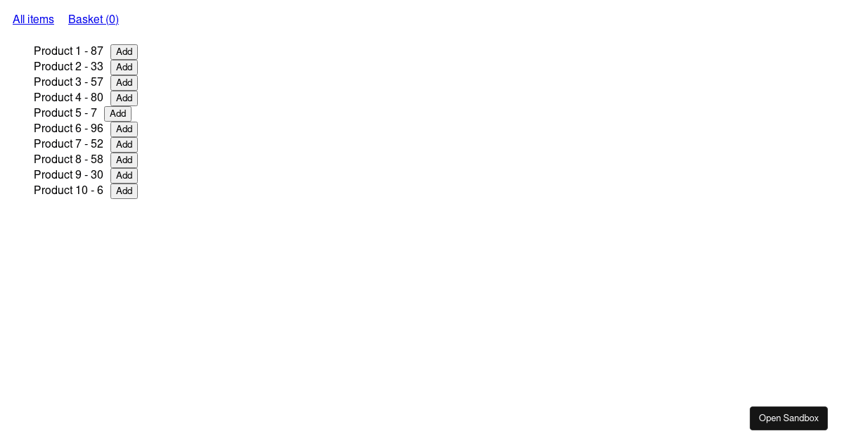 react - Codesandbox