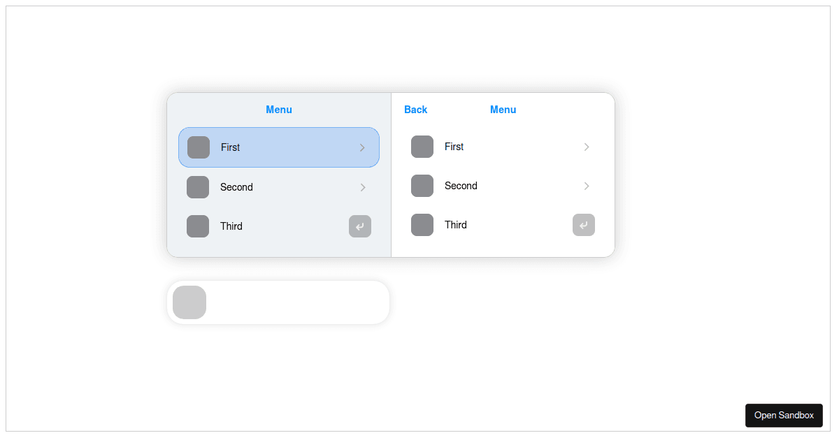 Menu - Codesandbox