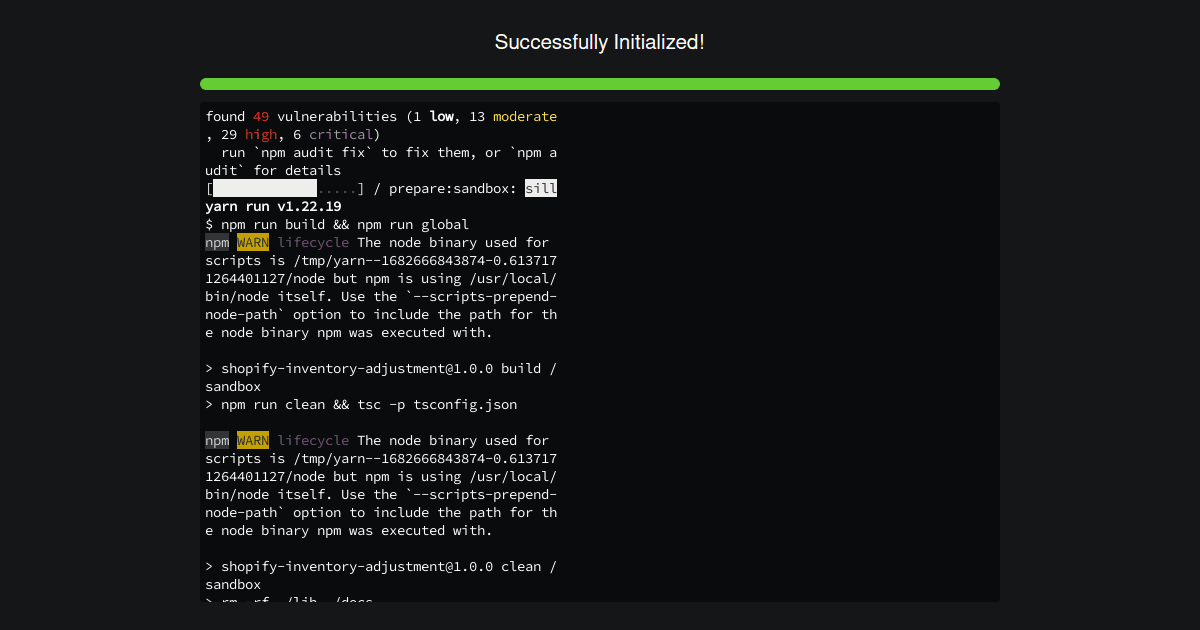 eflo11/shopify-inventory-adjustment - Codesandbox