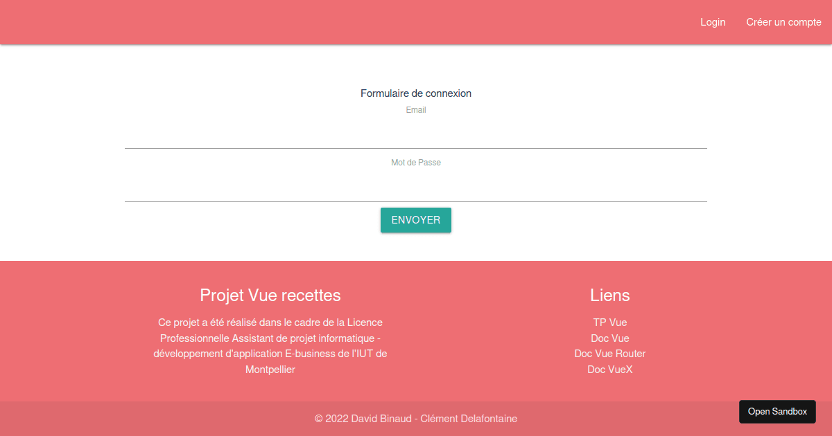 vue - Codesandbox