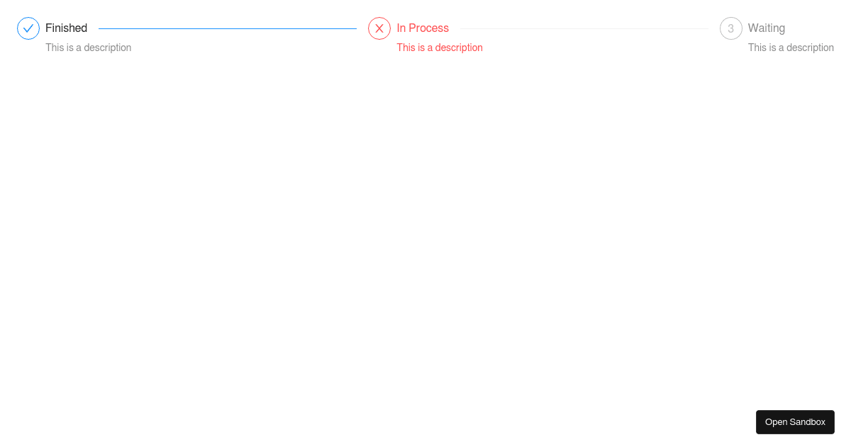 Error status - antd@4.16.7 - Codesandbox