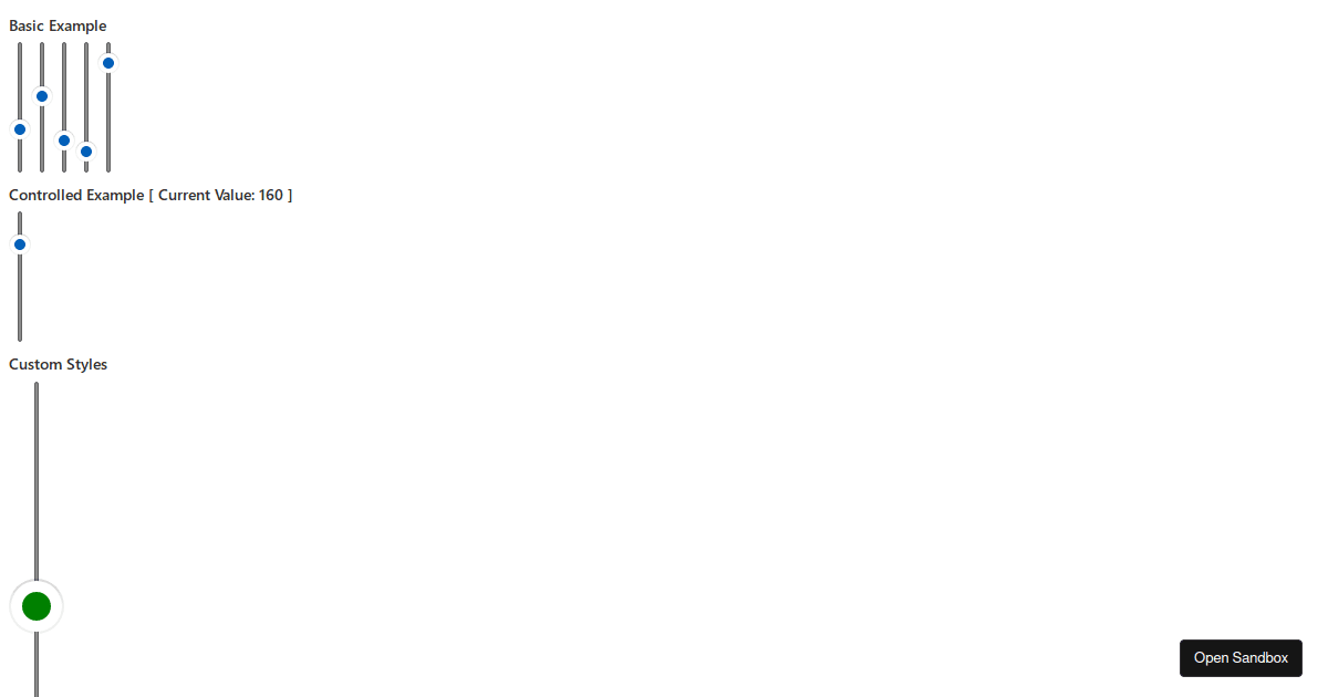 Vertical Slider Component - Codesandbox
