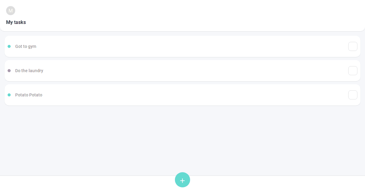 My Tasks PT - Codesandbox