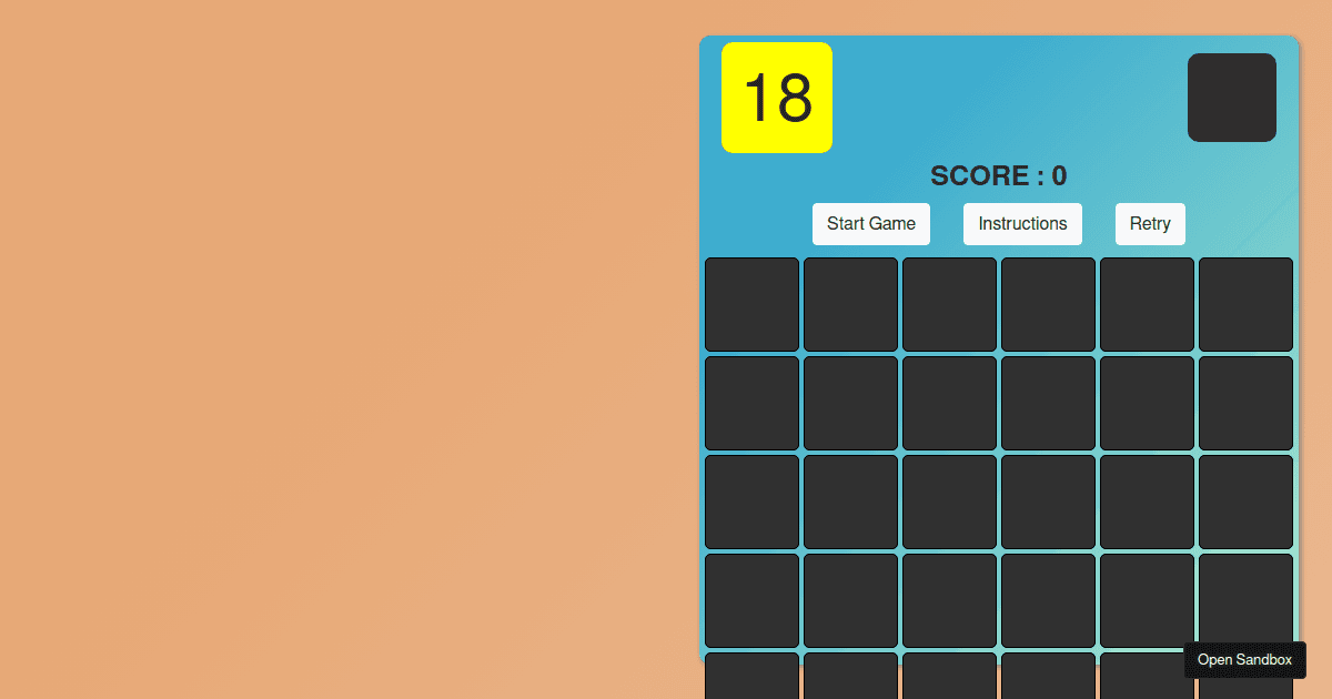 Math clash - Codesandbox