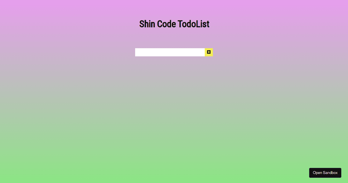 todoapp - Codesandbox