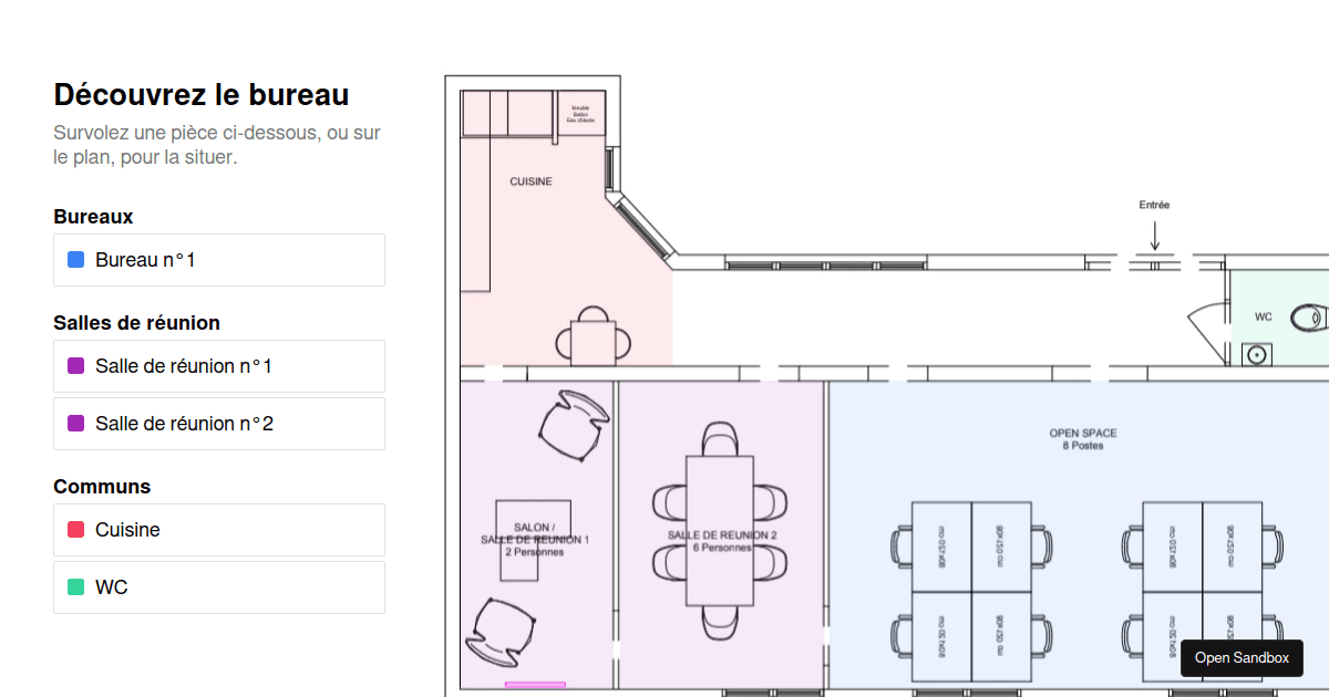 Interactive Floor Plan Codesandbox