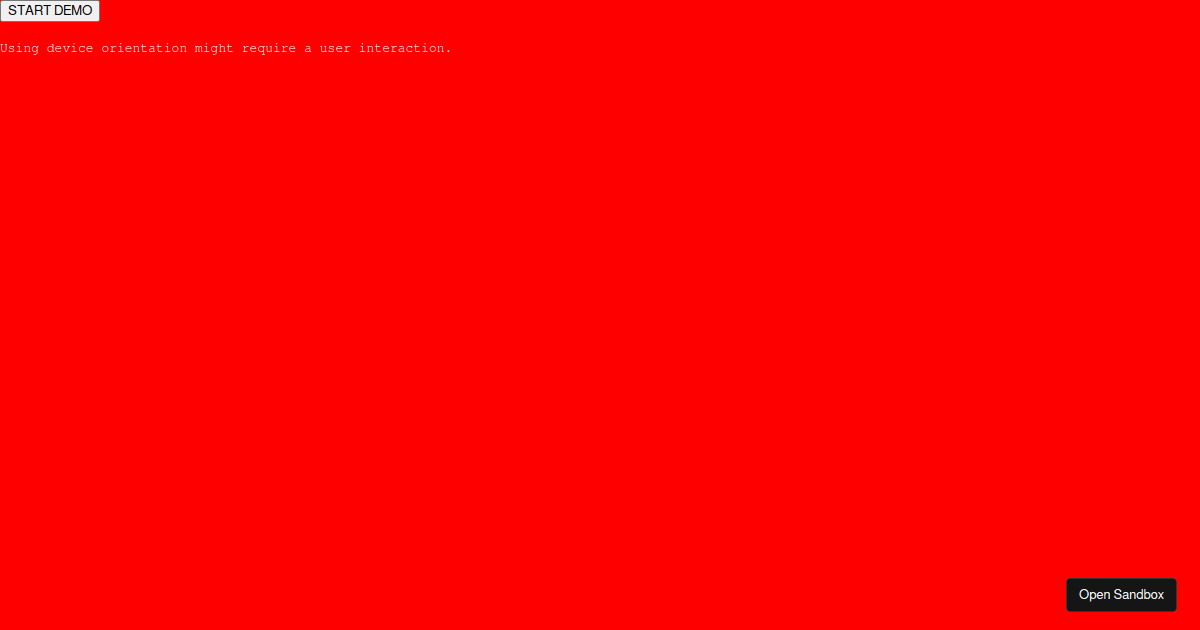 deviceorientationthree (forked) Codesandbox