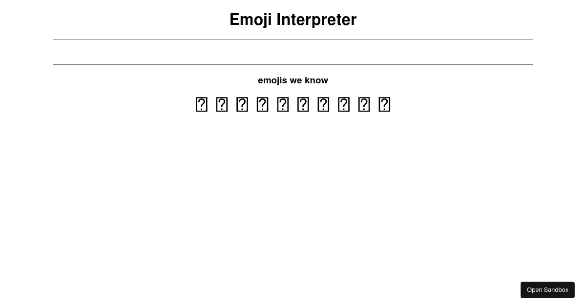 neocamp-emoji-interpreter - Codesandbox