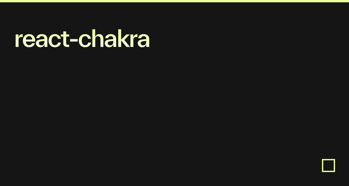 react-chakra - Codesandbox